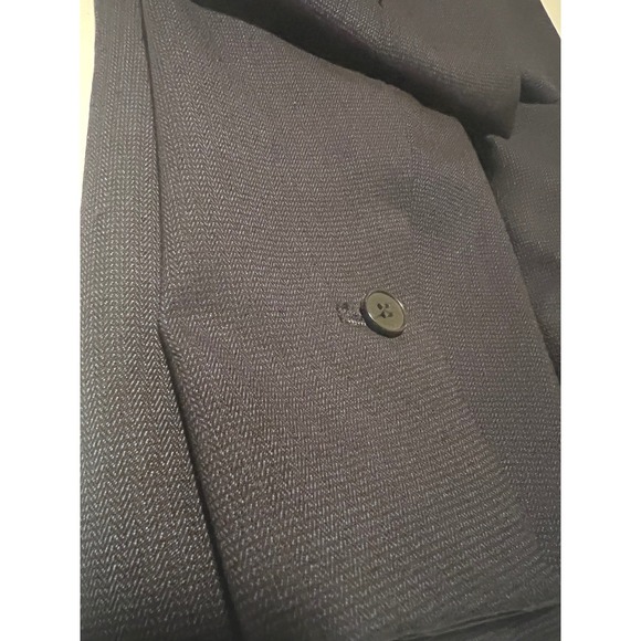 H&M Blazer Womens Size 6 Navy Blue Classic Single Button Professional Jacket - Picture 8 of 8